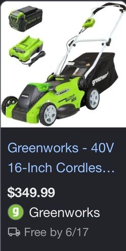 Greenworks - 40V 16-Inch Cordles...