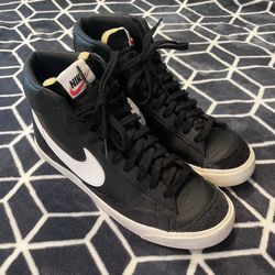 Leather Black Nike High Tops. Size: US 10