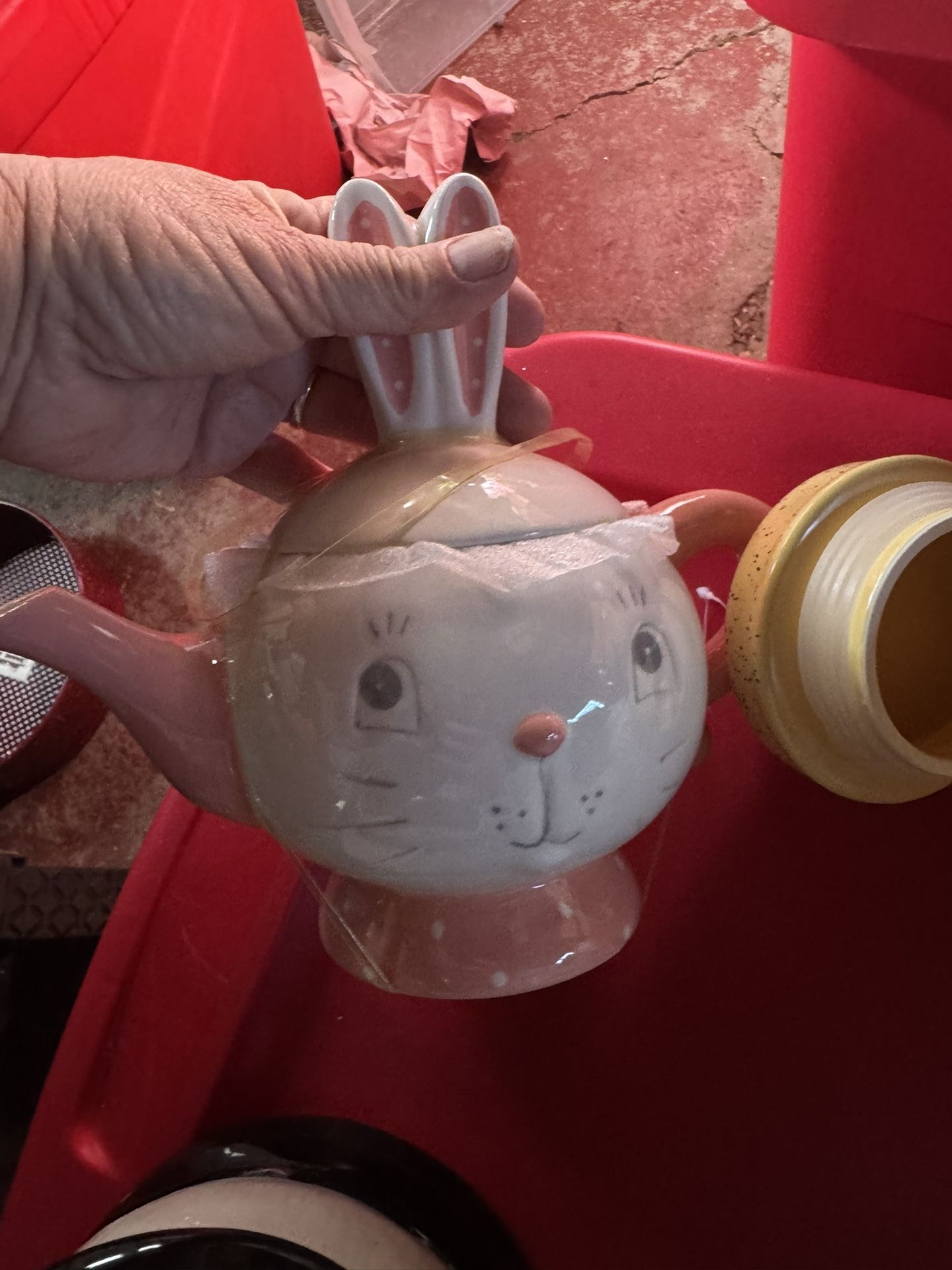 johanna parker bunny tea pot