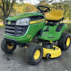 John Deere D105, 42” deck, 34.7 Hrs.
