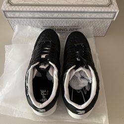 Bathing Ape Bapesta M1 Low in Black - Size 10