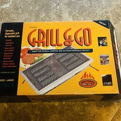 New Portable, Disposable Grill for Outdoor Use 2-Pack