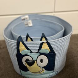 2 Piece Set Bluey Baskets