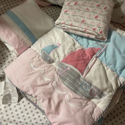Sailor Girl Crib Bedding Set 