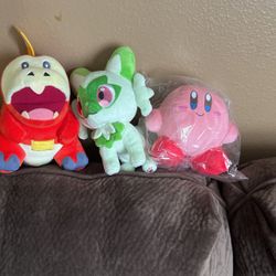 Pokémon Plushy And Kirby 