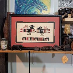 Handmade Handcrafted Vintage Needle Point Art 