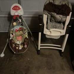High Chair And Swing 
