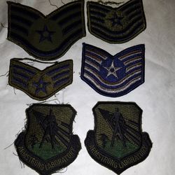 6 US Air Force Patches.