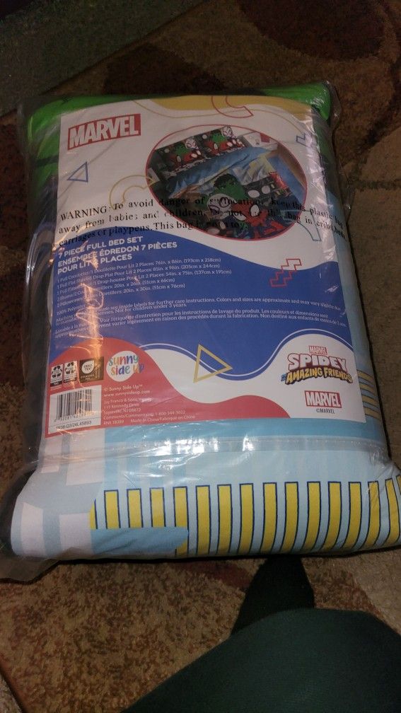 7 Piece Marvel Bedding
