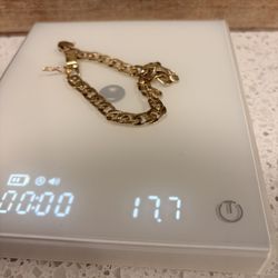 14K gold chain bracelet 17.7 grams