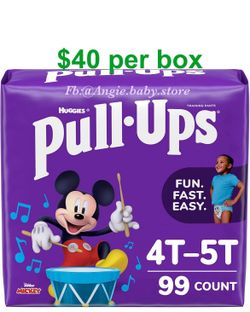 Pull Ups Size 4-5T Boys