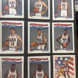 NBA 1990s LEGENDS BINDER OF JORDAN PIPPEN DREAM TEAM BARKLEY EWING AND OTHERS