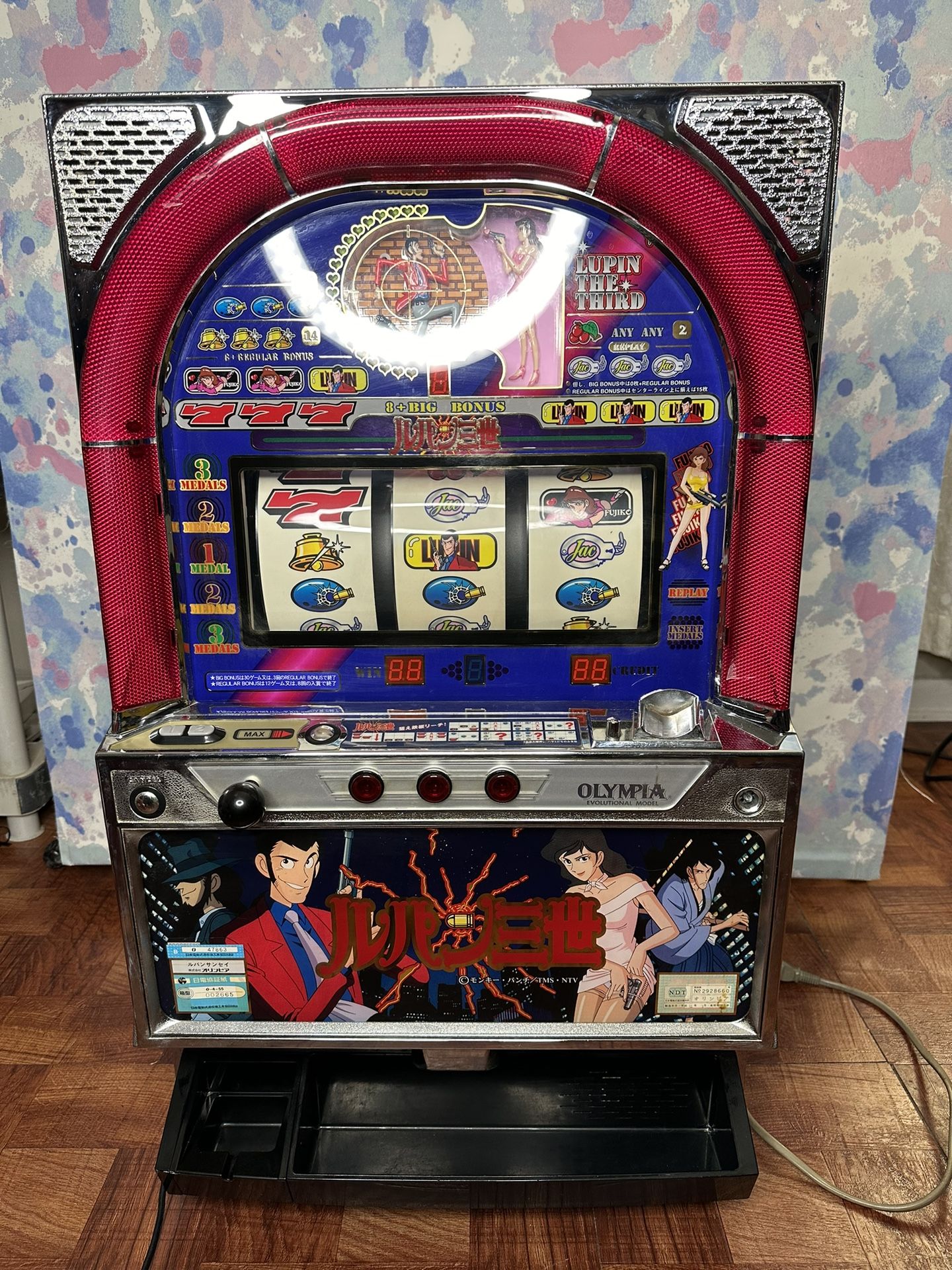 JAPANESE OLYMPIA EVOLUTION MODEL TOKEN SLOT MACHINE