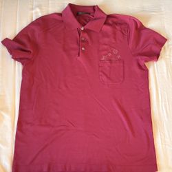 LOUIS VUITTON WINE RED POLO MONOGRAM 