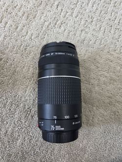 Canon 75-300mm EF zoom camera lens!