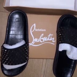 Red Bottom Slippers Brand New 