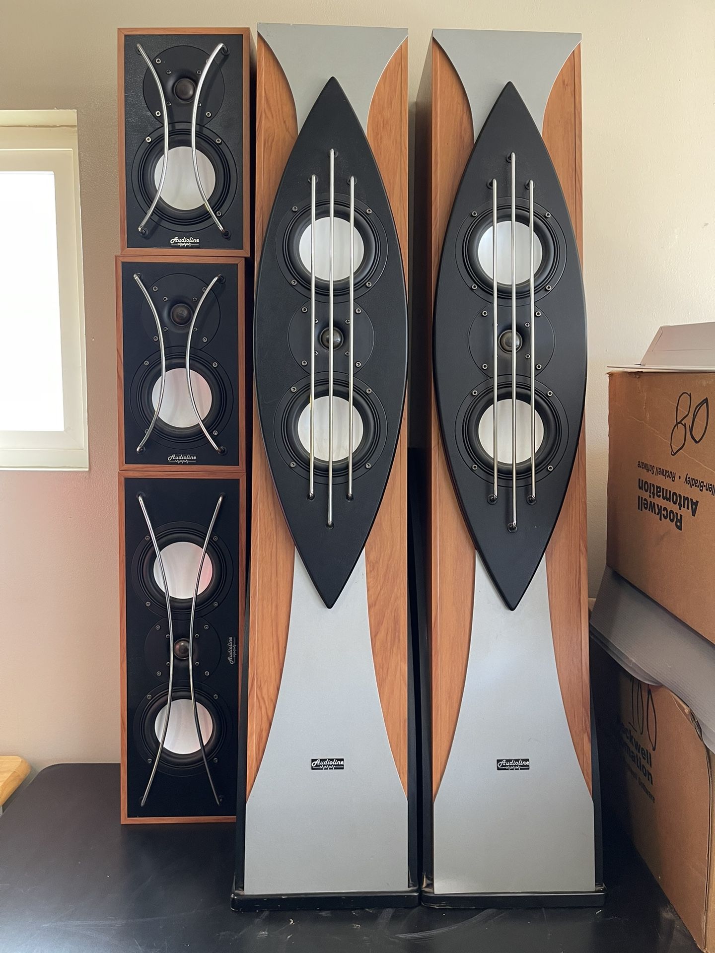 5 Audioline Speakers