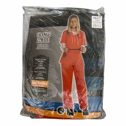 Orange Inmate Adult Women’s Halloween. Size Adult Standard (New) *Shirt *Pants.