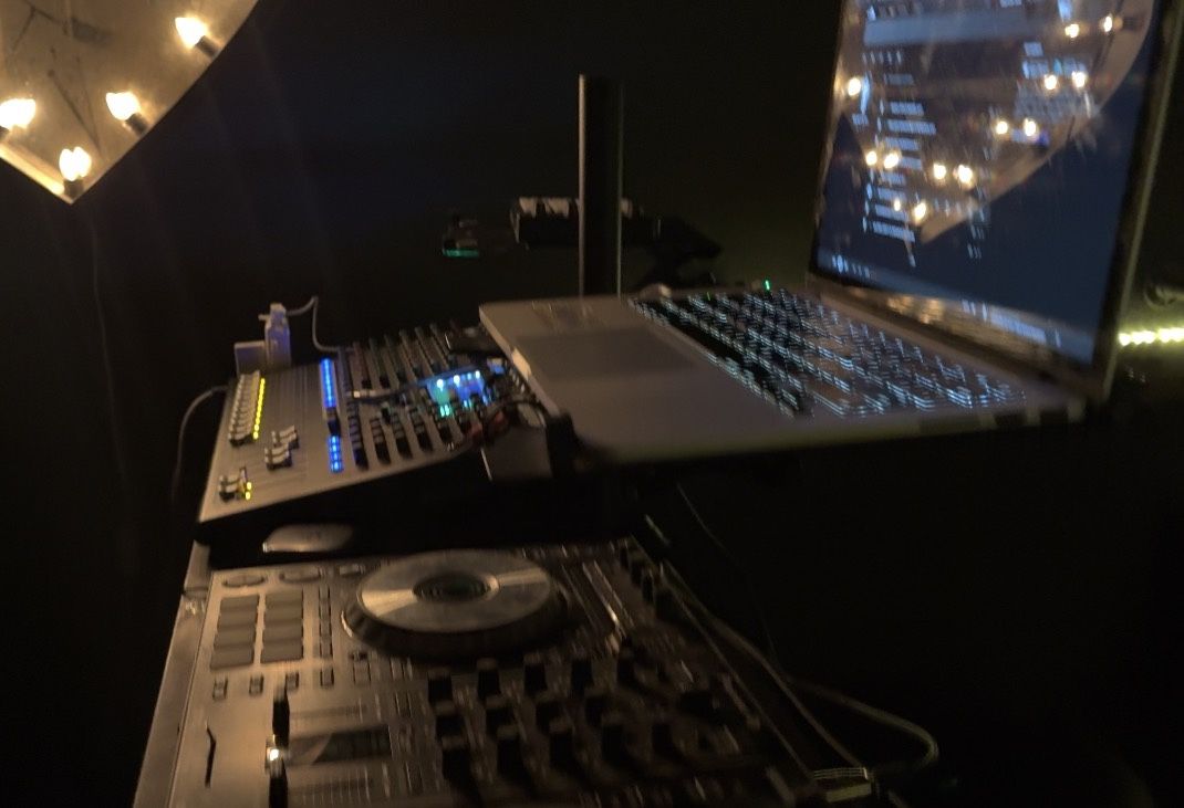 Full Bar Nightclub Sound System Sound Booth, And Lights