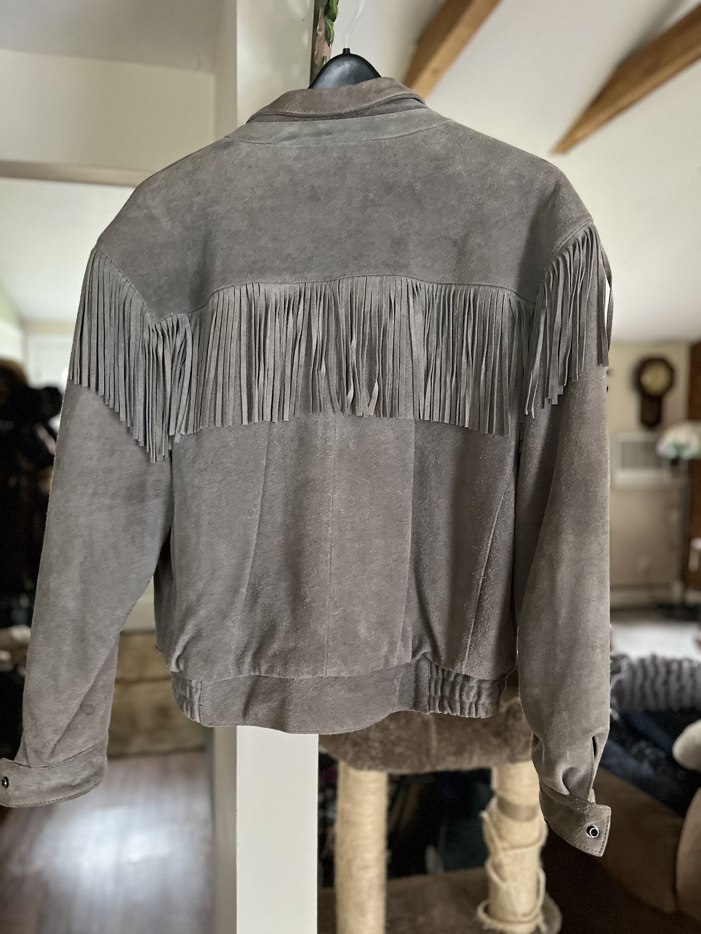 Mens Vintage Fringe Jacket