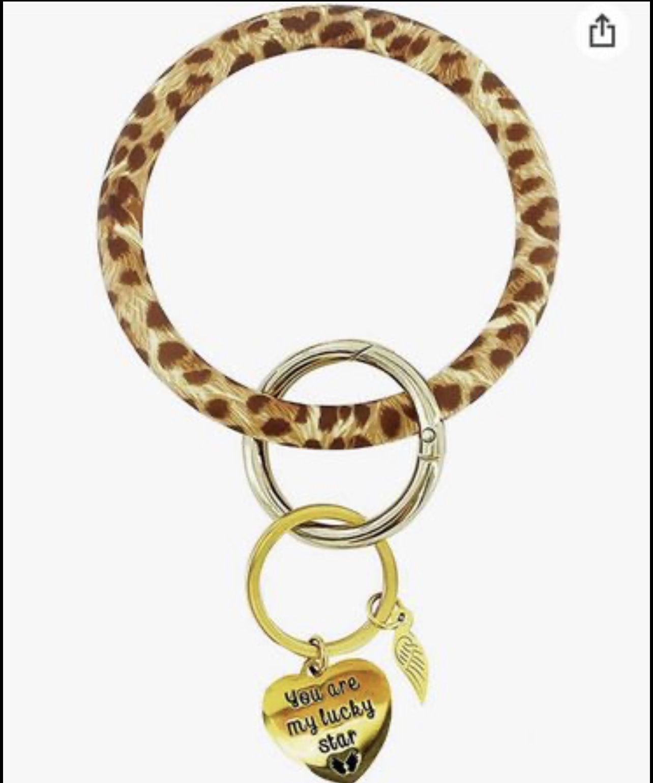 Brandnew Key Ring Bracelet Wristlet Keychain Bangle Keyring for Women
