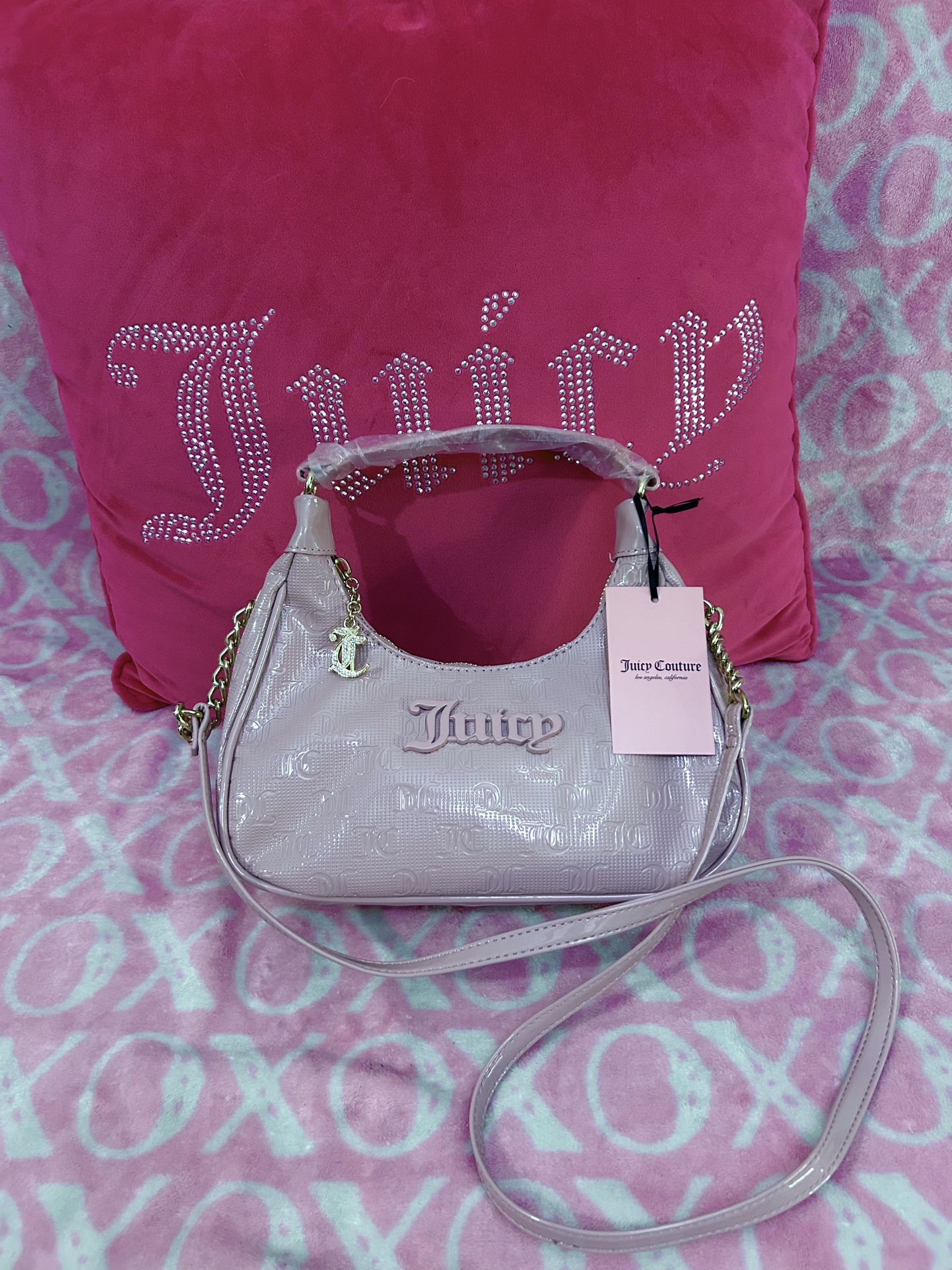 Juicy Couture Dusty Rose SemiCharmed Hobo Purse Bag