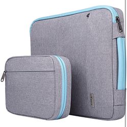 Voova Laptop Sleeve Case 15.6 Inch for MacBook Pro 15, New MacBook Pro 16 M1 Pro/Max, 15-16" Microsoft Hp Lenovo Dell Acer Asus, 2 in 1 Waterproof Com