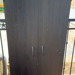 Wood Storage Shelf Cabinet  