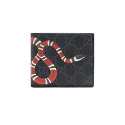Kingsnake Print GG Gucci Supreme Wallet 451268