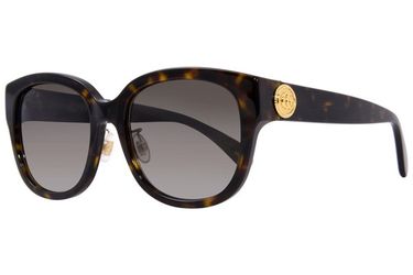 Gucci GG1409SK 002 Sunglasses Women's Havana Brown/Brown Round Shape 55-19-140