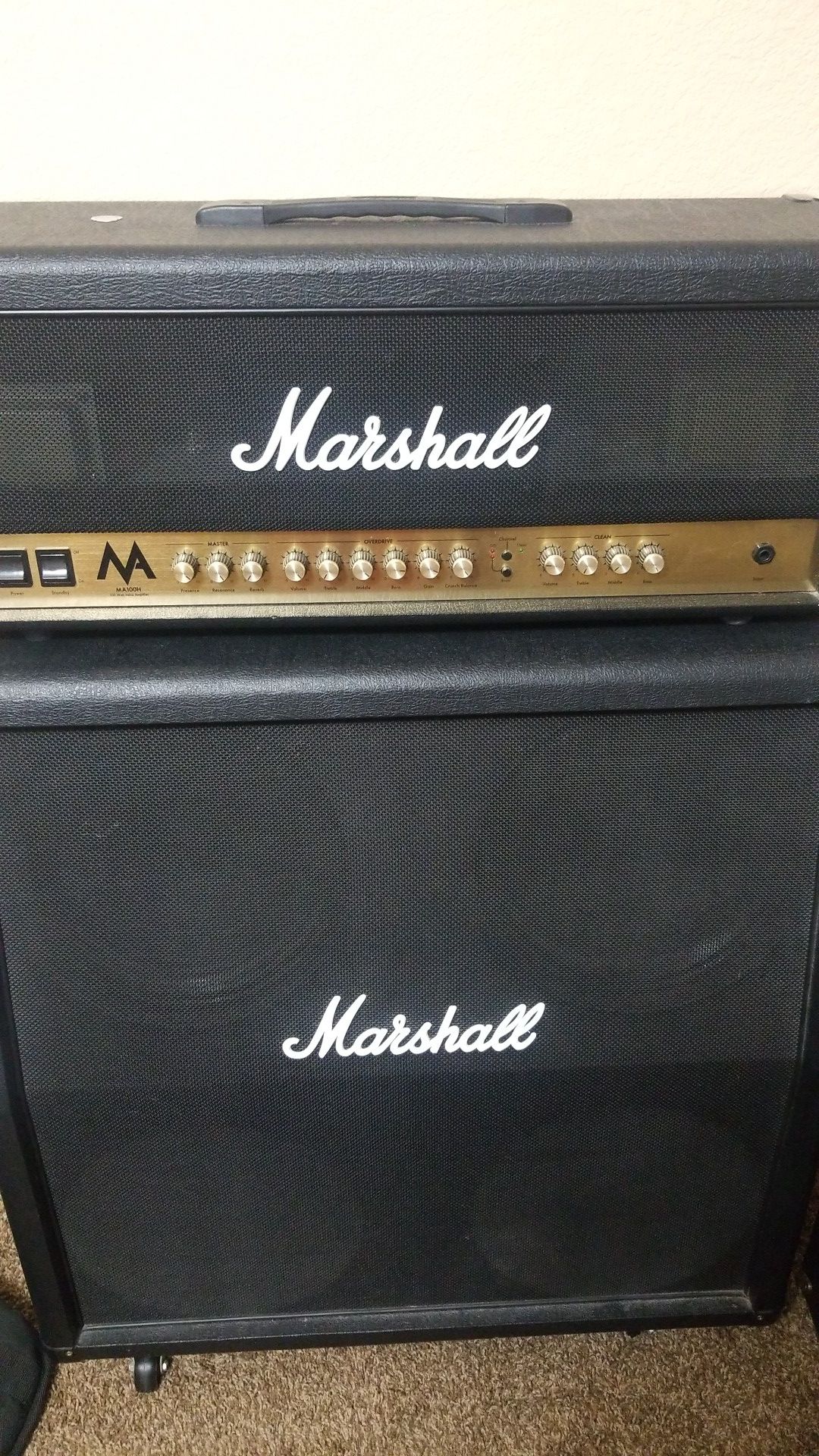 Marshall double stack tube amp