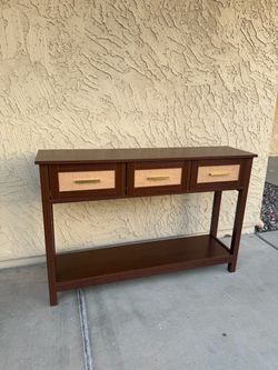 Rattan Console Table