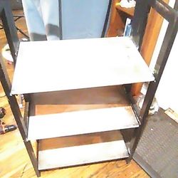 Folding 3 Shelf Cabinet 