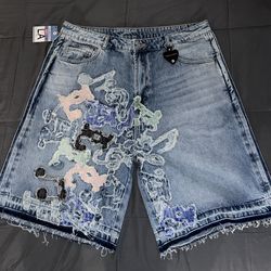 Lifted Anchors Denim Shorts Sz 38