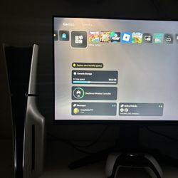 ps5 slim disk version and monitor 