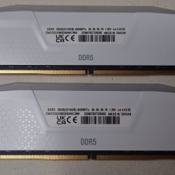 Corsair CMH32GX5M2D6000C36W 32GB (2x16GB) DDR5 6000MHz RAM
