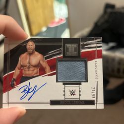 Brock Lesnar WWE Auto Plus Ring Worn Gear Panini Impeccable 