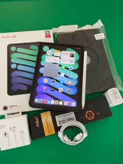 Apple Ipad Mini 6th Generation (8.3” Retina/2021) 64GB with stylus pen, case & Accessories (256GB $399)