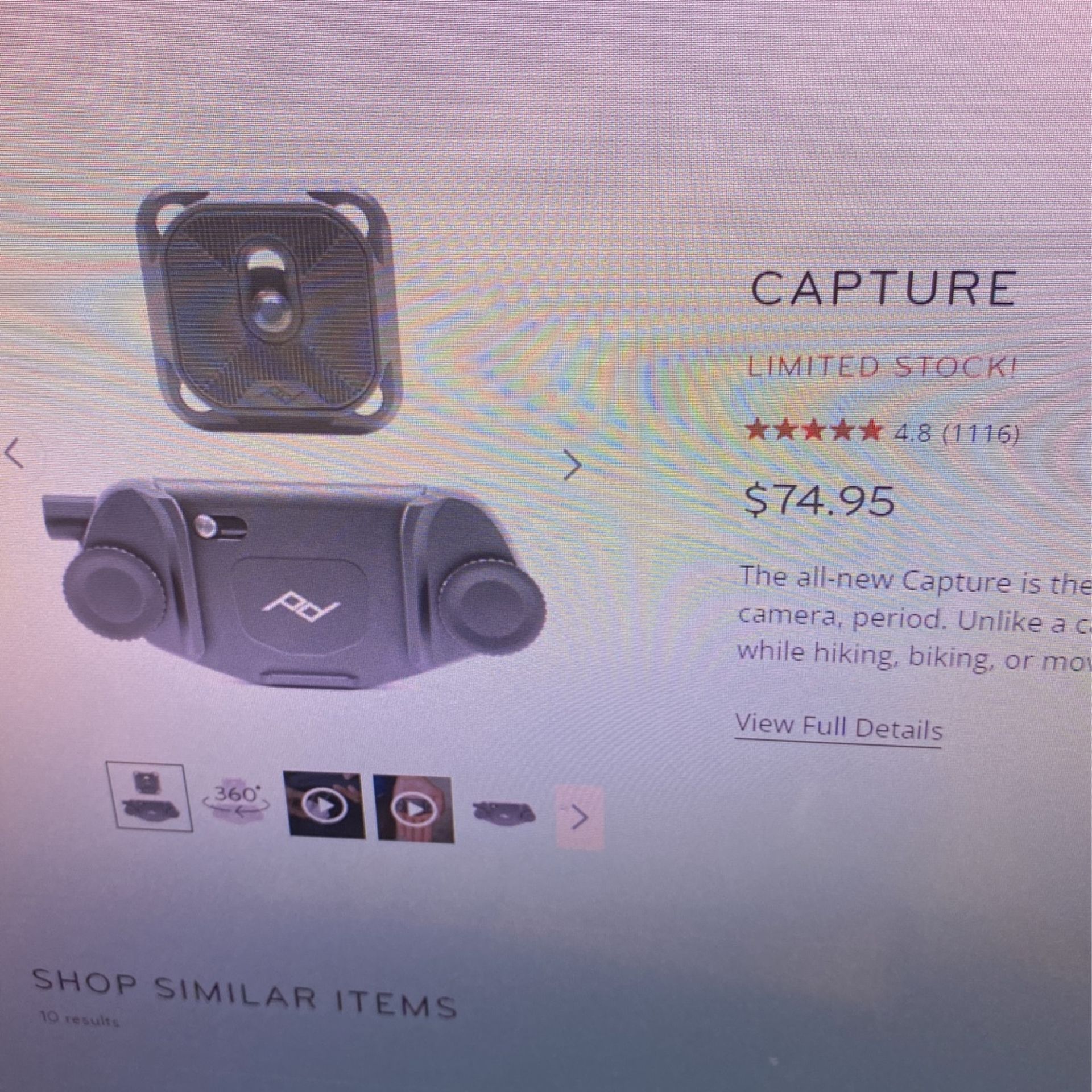 Peak Designed Capture For Camera