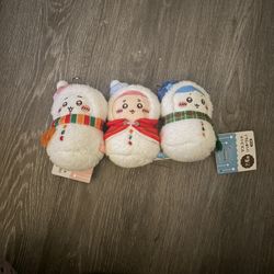 chiikawa ichiban kuji plush keychain 2025 christmas edition