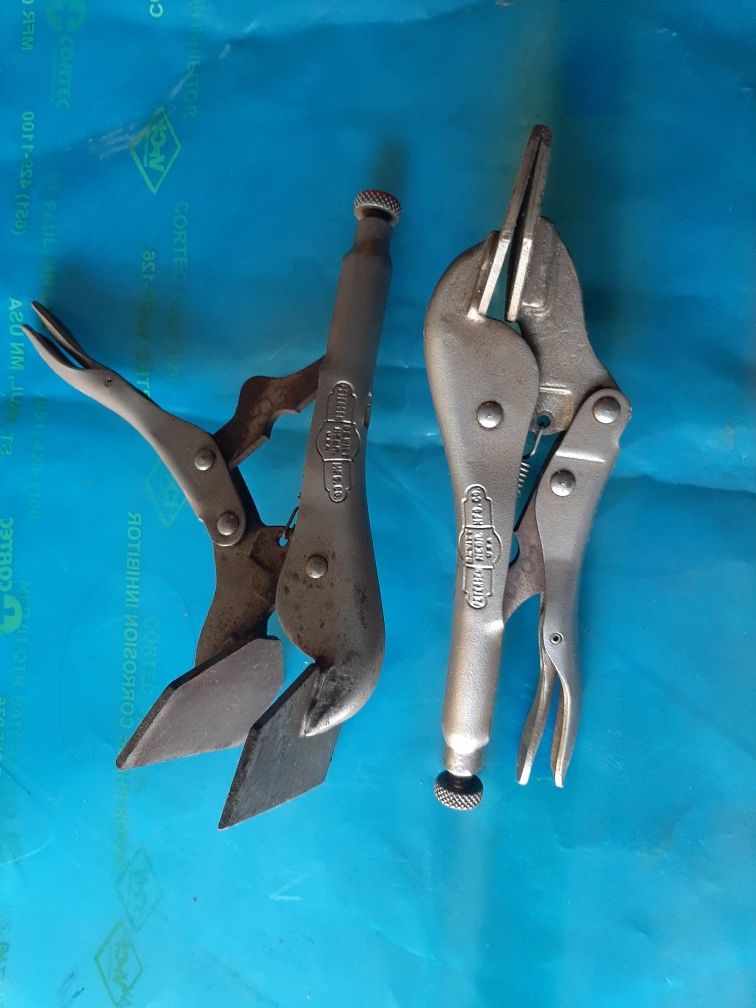 2-Vice grip sheet metal clamps.$16 for both