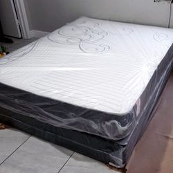 NEW QUEEN MATTRESS. Bed frame is not available. Take it home the same day 👍