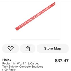 flooring carpet tack strip 1”*4’ new pack contain a hundred two pack $40