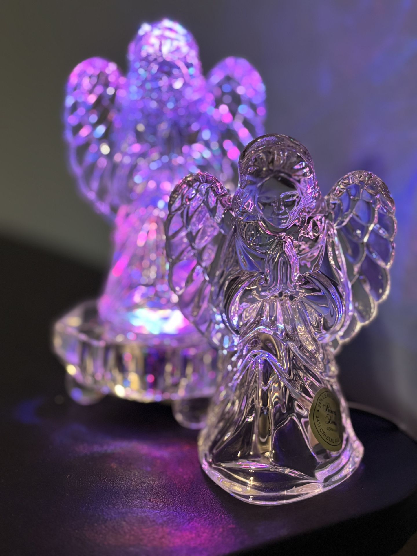 Princess House 24% Lead Crystal Angel, Germany 4”