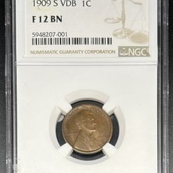 1909 S VDB 1C F 12 BN PENNY