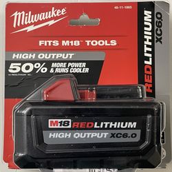 Milwaukee M18 18-Volt Lithium-Ion High Output Battery Pack 6.0Ah