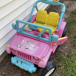 Barbie Jeep Power Wheel