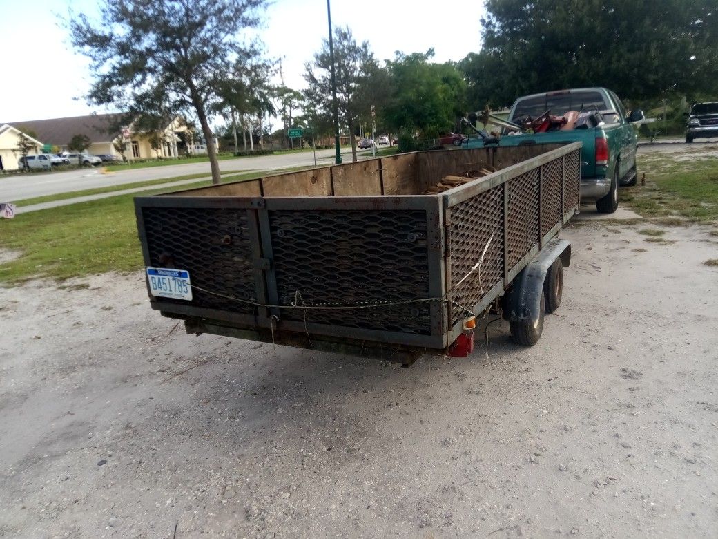 Double axle trailer