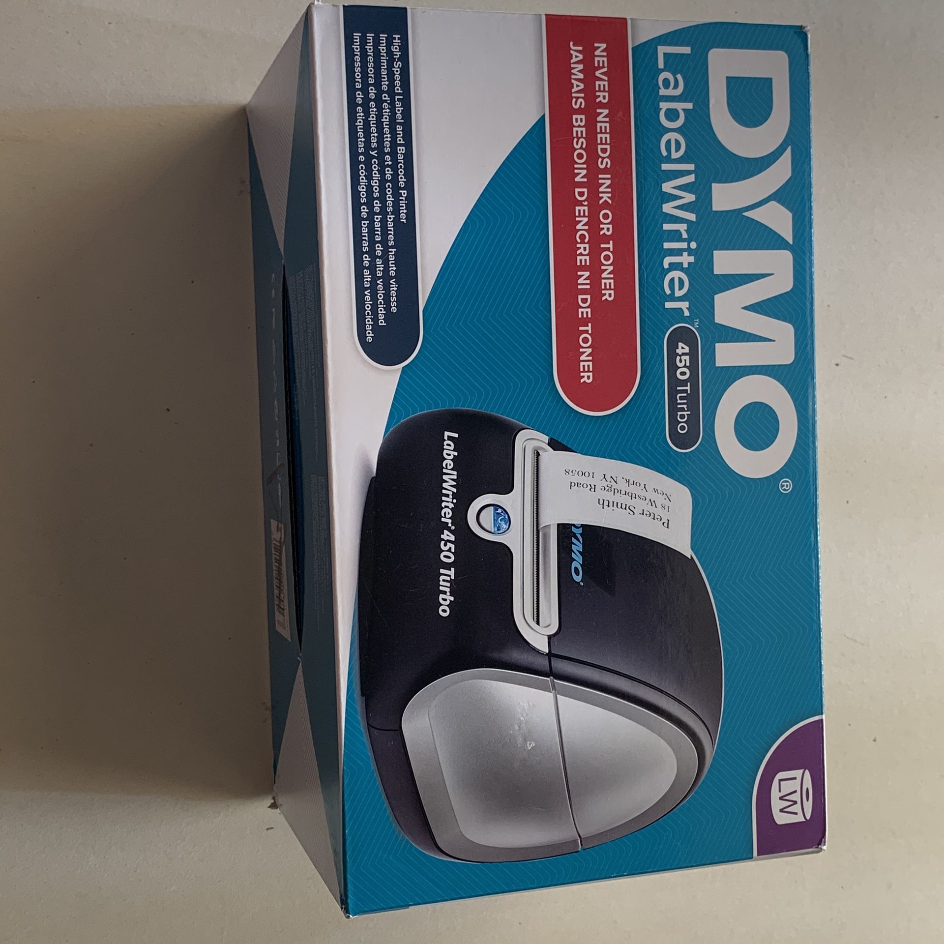 DYMO Label Printer LabelWriter 450 Turbo Direct Thermal Label Printer