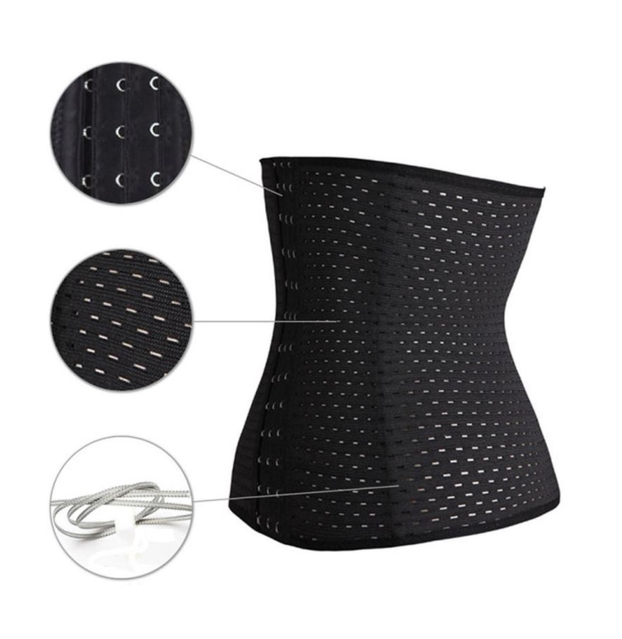 Waist Trainer for Women Corset Cinher Body Shaper with Steel Bones and Extender